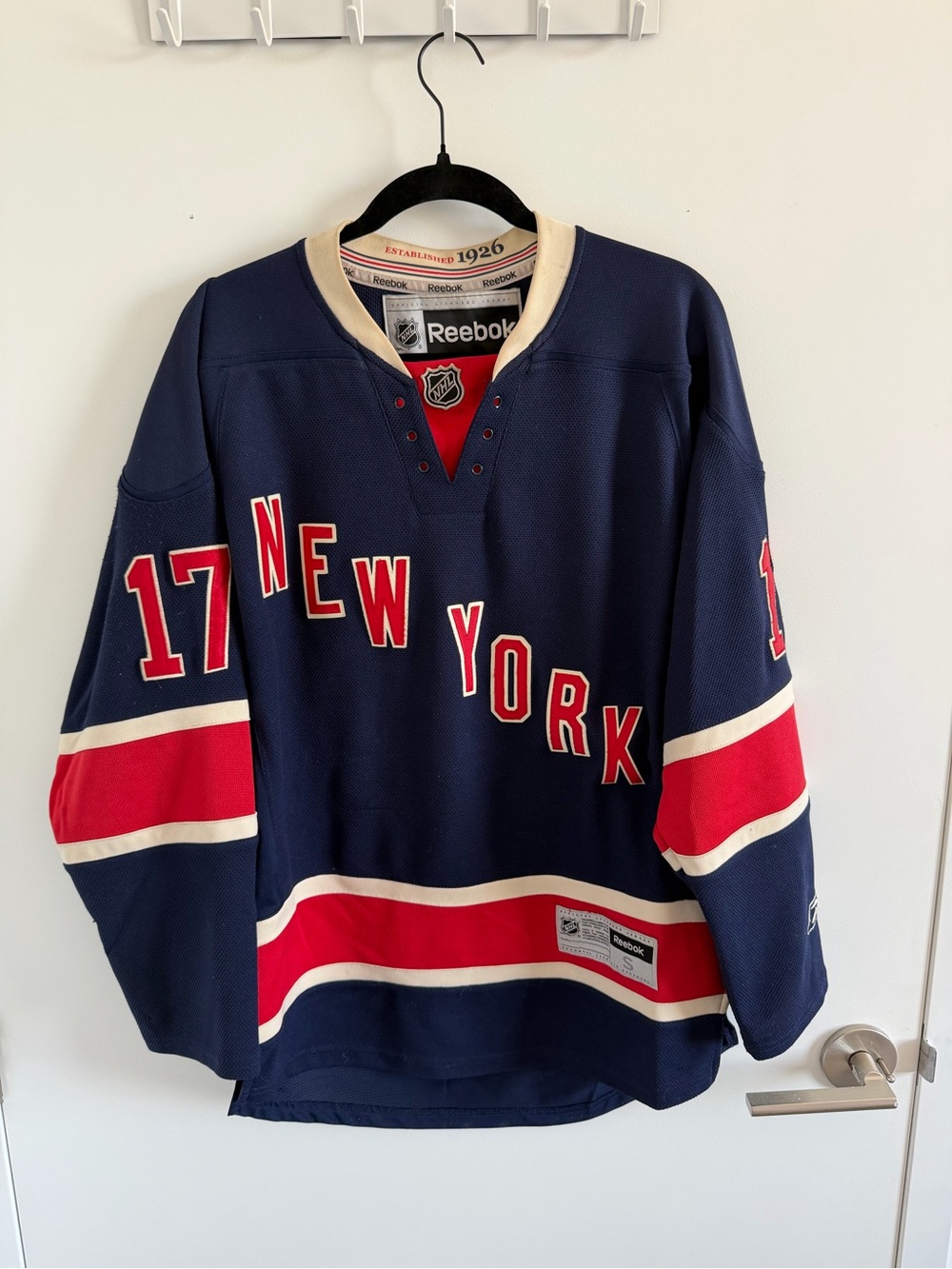 Reebok New York Rangers Benjamin Moore Jersey #17